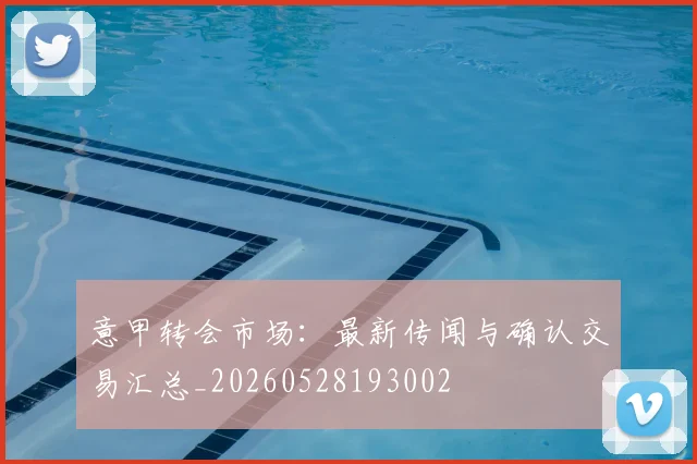 意甲转会市场：最新传闻与确认交易汇总_20260528193002